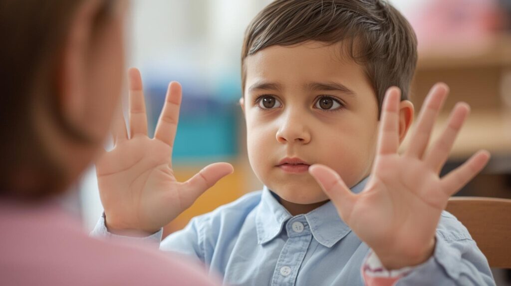 child learning sign language 1